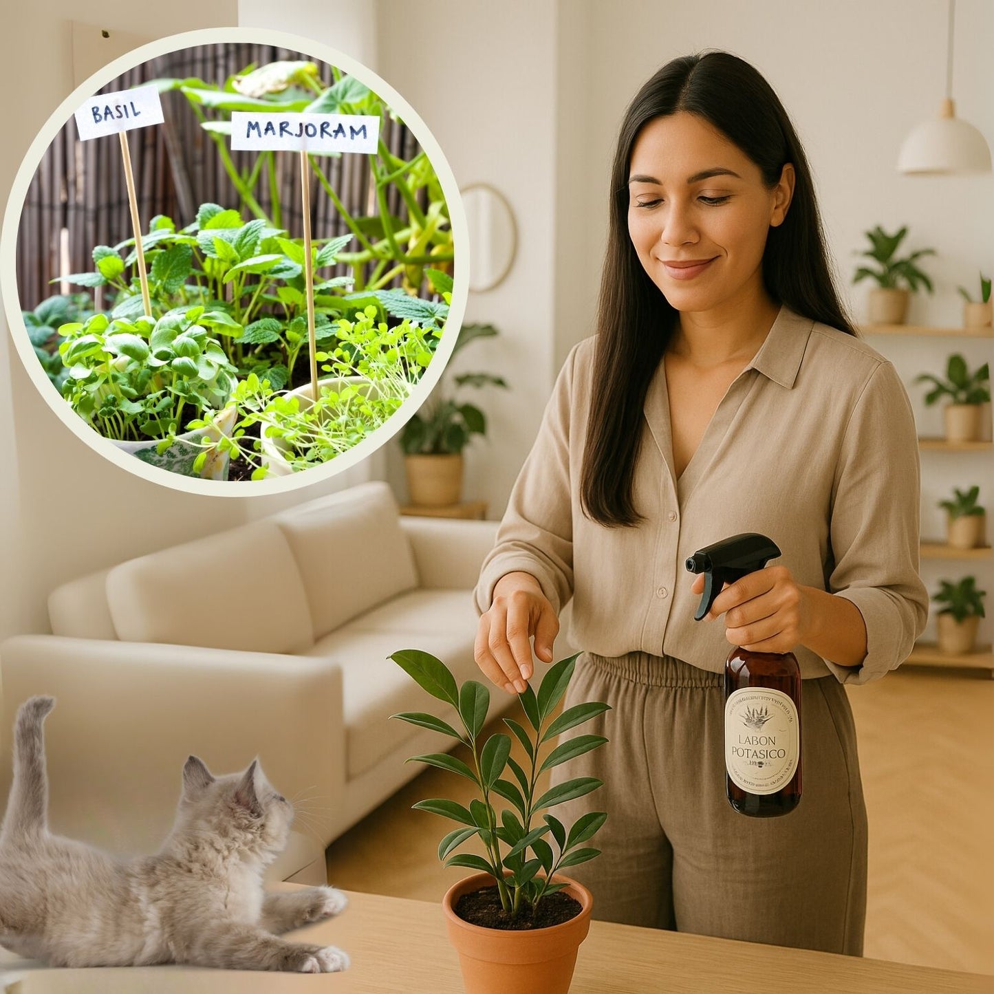 Jabón Potásico con Ajo para Plantas | Rinde 4 L