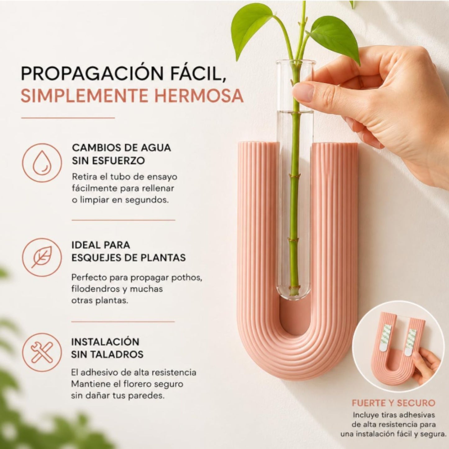 Macetas de Propagación para Pared Arco – Set de 3