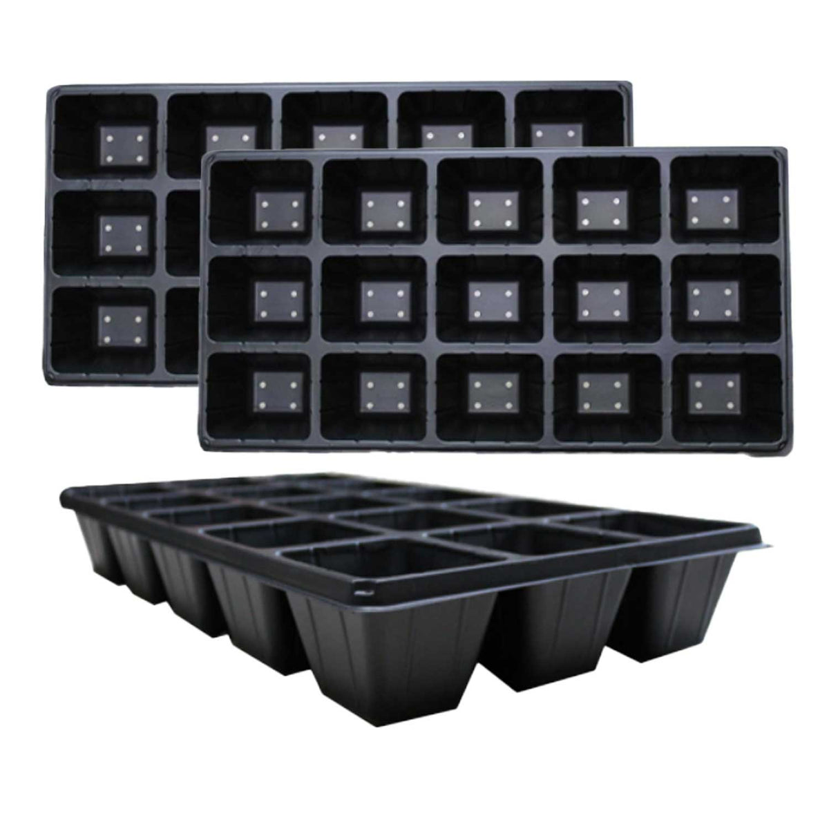 Charola 15 cavidades para germinación. 3 piezas.